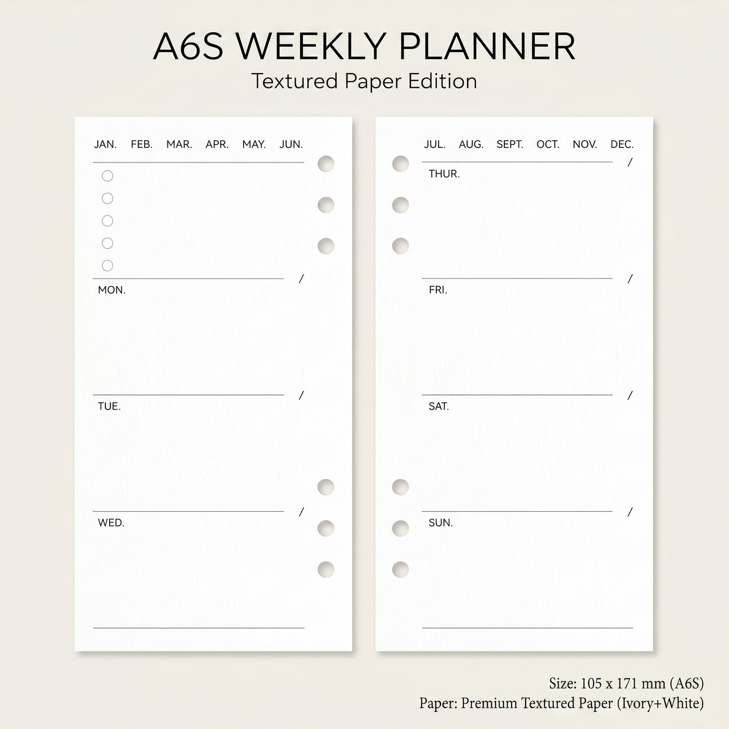 A6S Modular Planner Refills