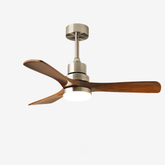 Silent Silver Ceiling Fan Pendant