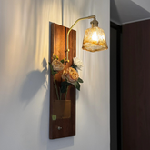 Vintage Cognac Glass Wall Sconce