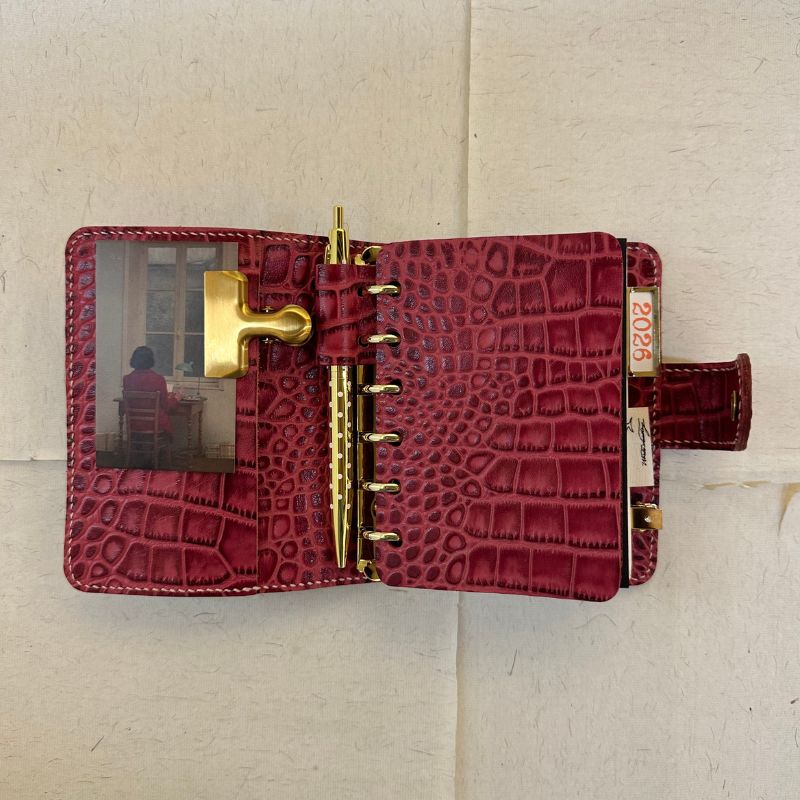 Burgundy Croc