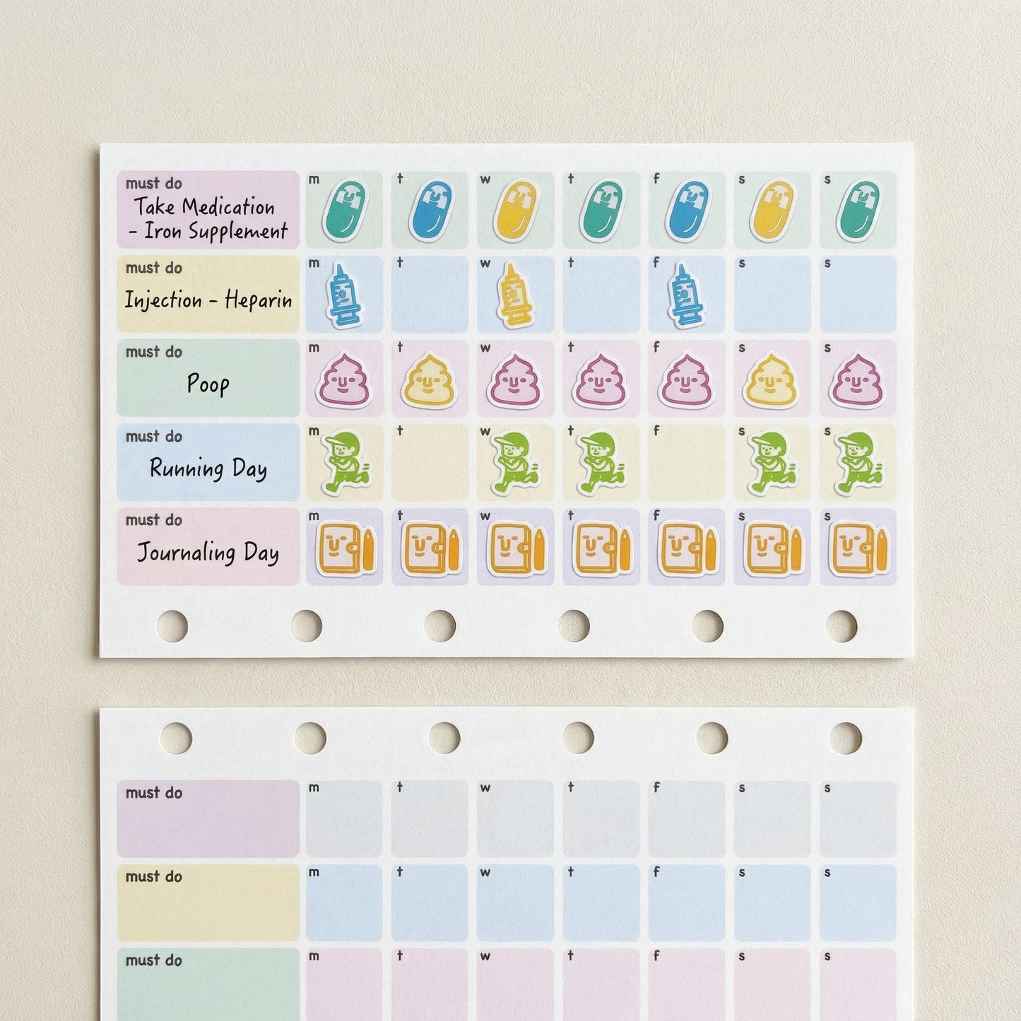 Colorful Weekly Must Do