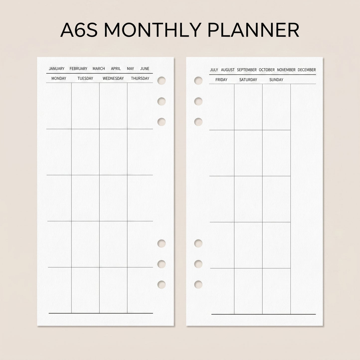 A6S Modular Planner Refills