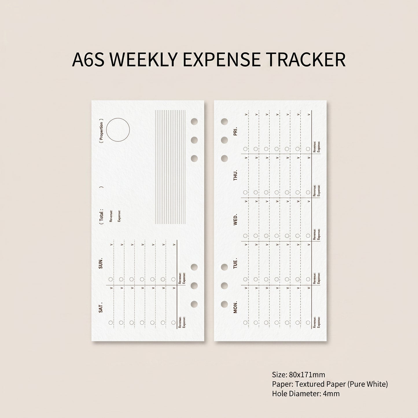 A6S Modular Planner Refills