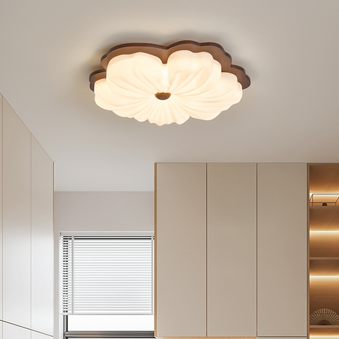 Wabi Sabi Walnut Mid Century Ceiling Light