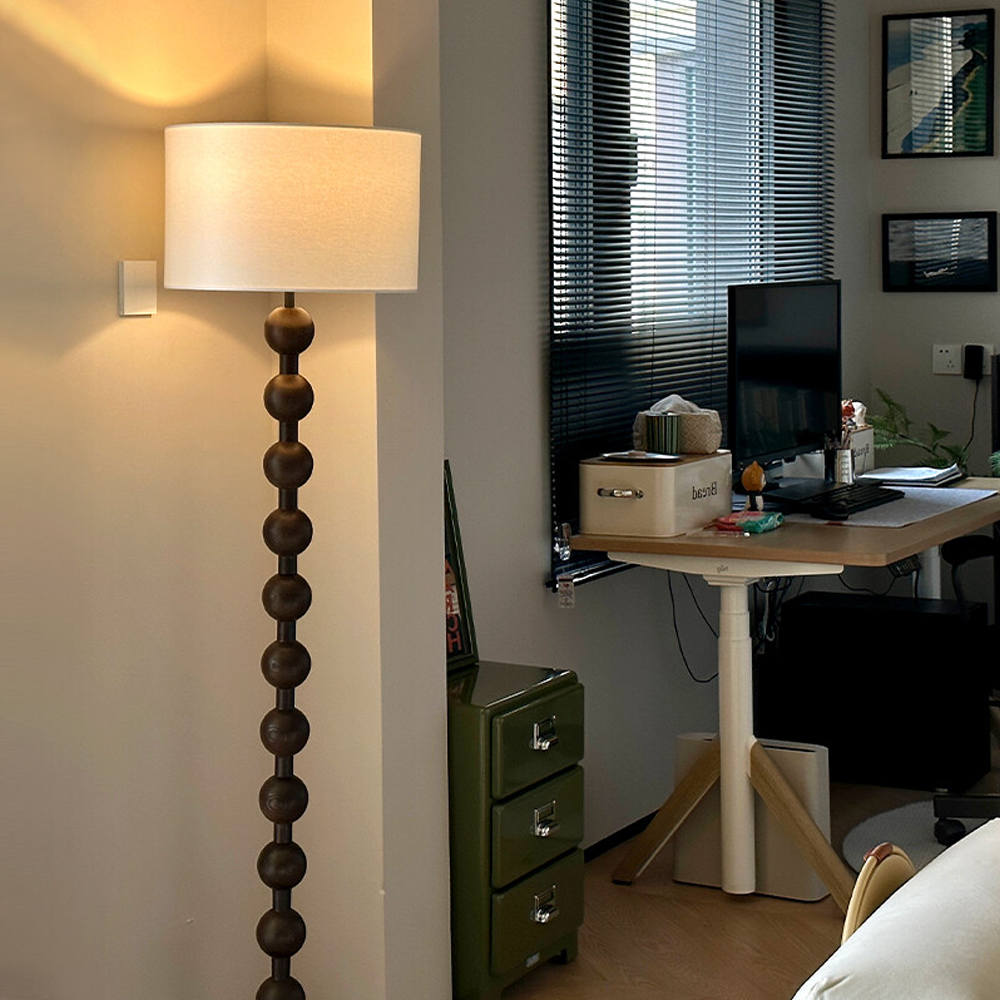 Wabi Sabi Solid Wood Floor Lamp