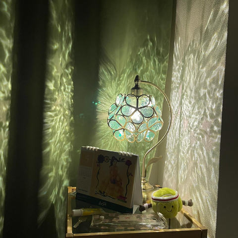Tiffany Stained Glass Petal Table Lamp