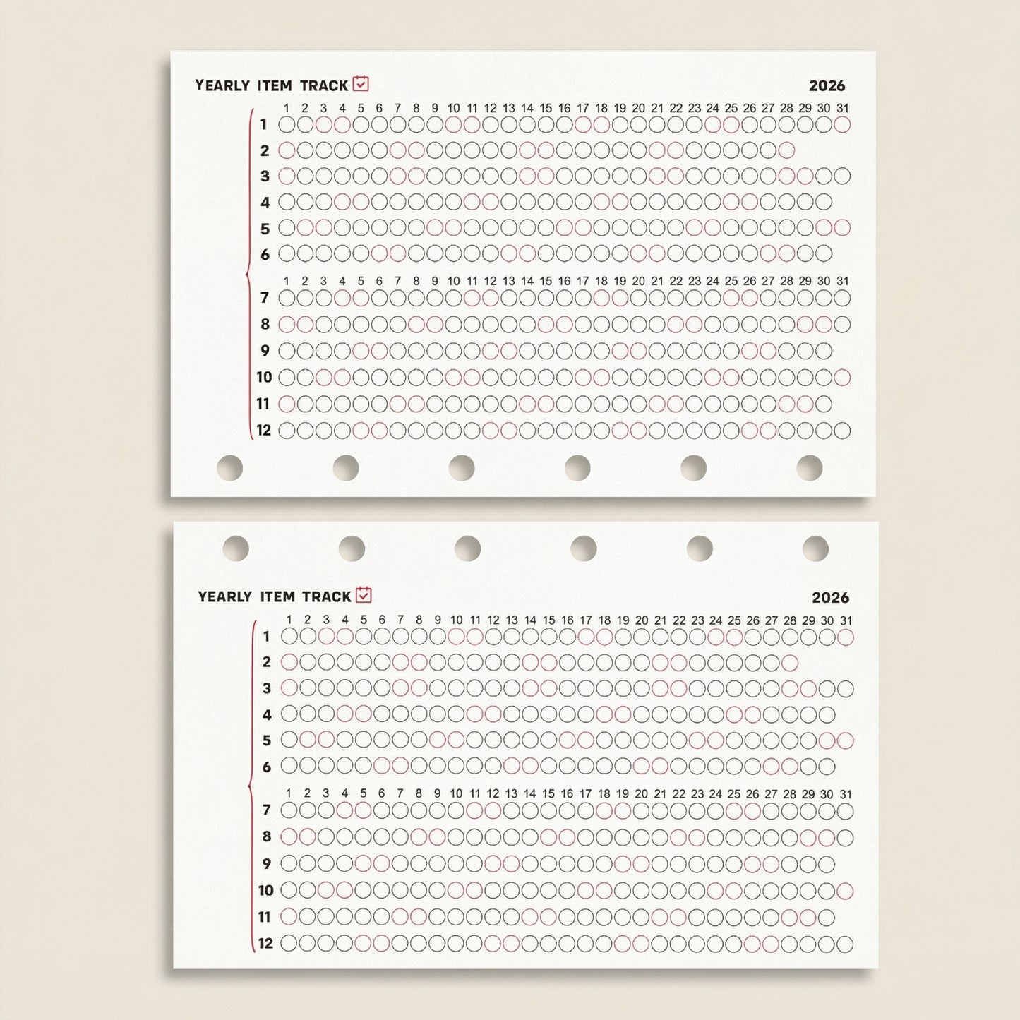 Yearly Tracker