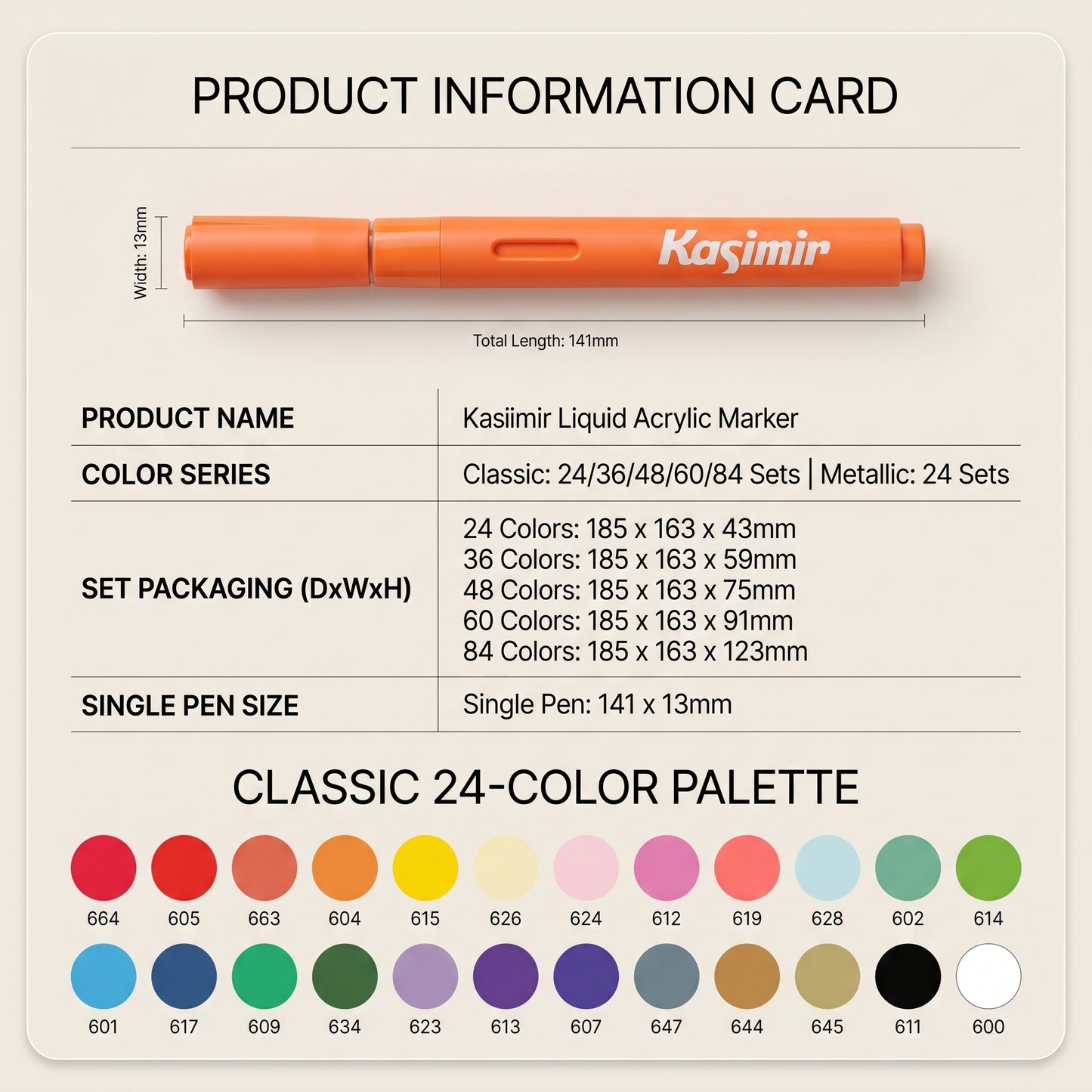 Livways x Kasimir Liquid Acrylic Markers